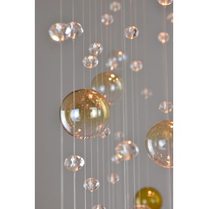 Wranovsky JWZ610100101 - Attached crystal chandelier ORBIS 10xGU10/40W/230V