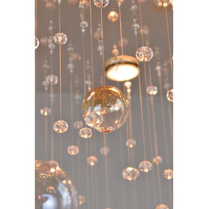 Wranovsky JWZ610100101 - Attached crystal chandelier ORBIS 10xGU10/40W/230V