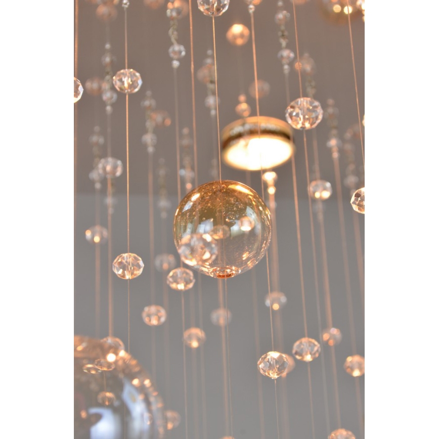 Wranovsky JWZ610100101 - Attached crystal chandelier ORBIS 10xGU10/40W/230V