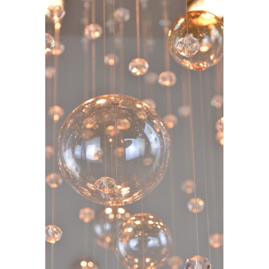 Wranovsky JWZ610100101 - Attached crystal chandelier ORBIS 10xGU10/40W/230V