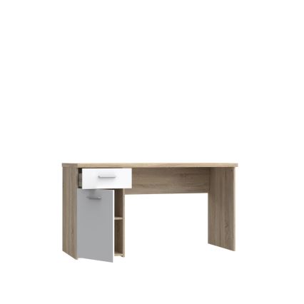 Writing desk GINO white/sonoma oak