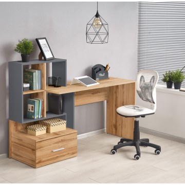 Writing desk GORA Wotan Oak/Anthracite