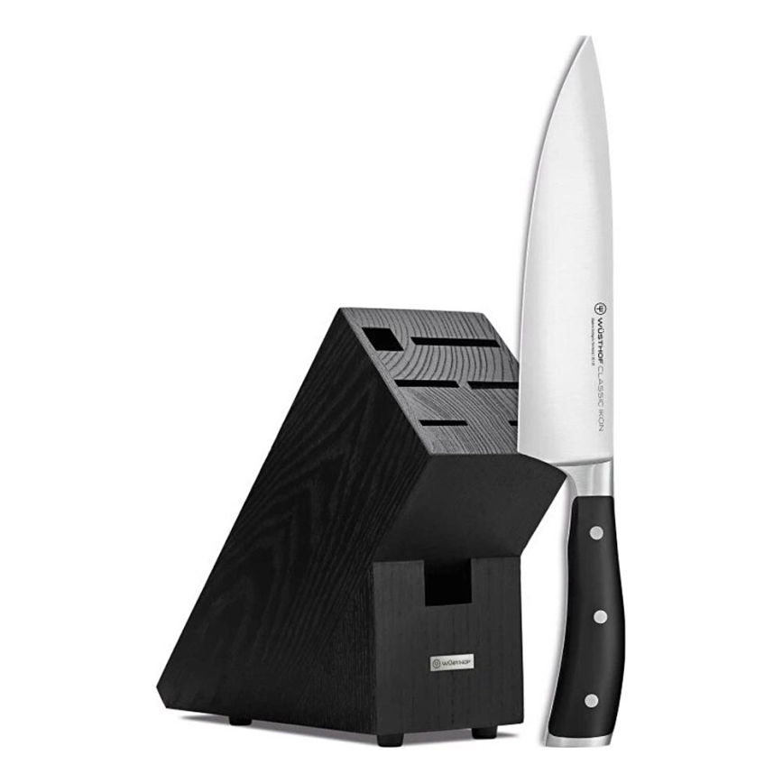 Wüsthof - Chef's knife CLASSIC IKON 20 cm in a stand beech/black