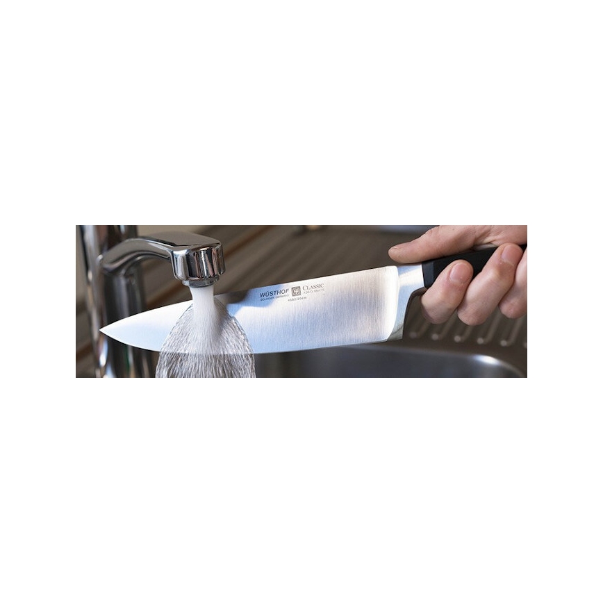 Wüsthof - CLASSIC IKON 3-Piece Kitchen Knife Set, Black