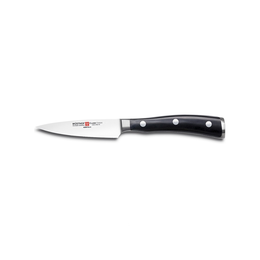 Wüsthof - CLASSIC IKON 3-Piece Kitchen Knife Set, Black