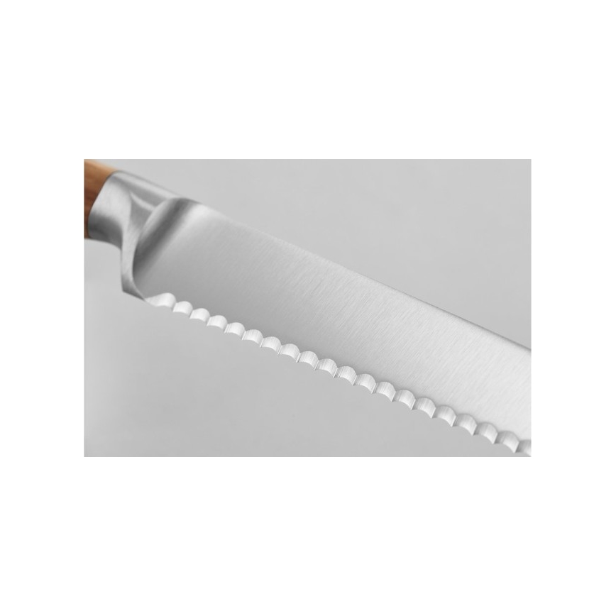 Wüsthof - Kitchen bread knife AMICI 14 cm olive wood