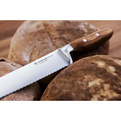 Wüsthof - Kitchen bread knife AMICI 23 cm olive wood