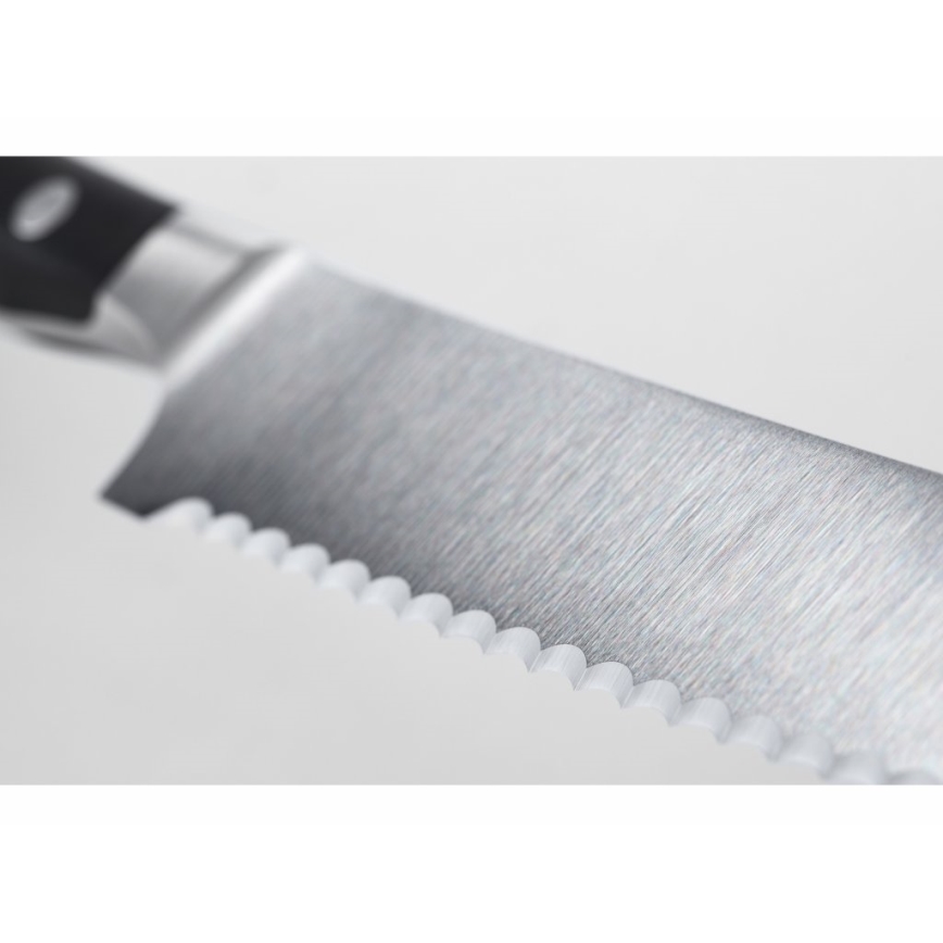 Wüsthof - Kitchen bread knife CLASSIC IKON 20 cm black