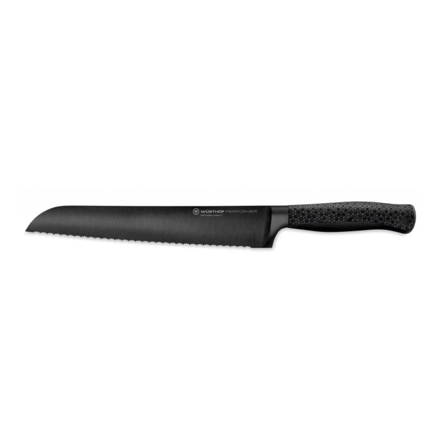 Wüsthof - Kitchen bread knife PERFORMER 23 cm black