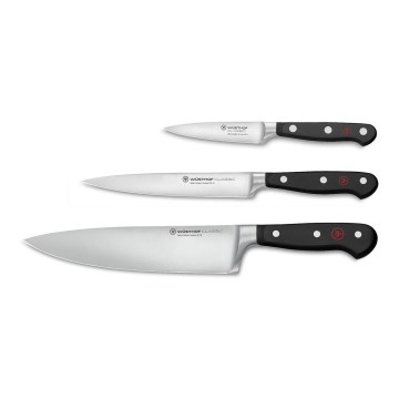Wüsthof - Set of kitchen knives CLASSIC 3 pcs black