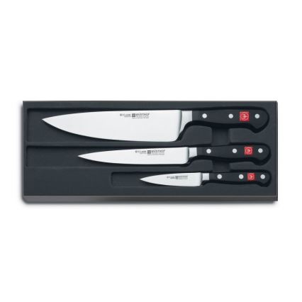 Wüsthof - Set of kitchen knives CLASSIC 3 pcs black