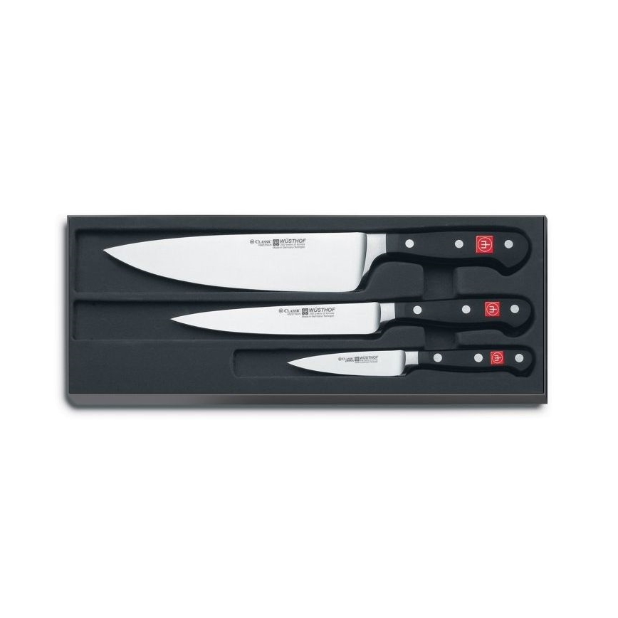 Wüsthof - Set of kitchen knives CLASSIC 3 pcs black