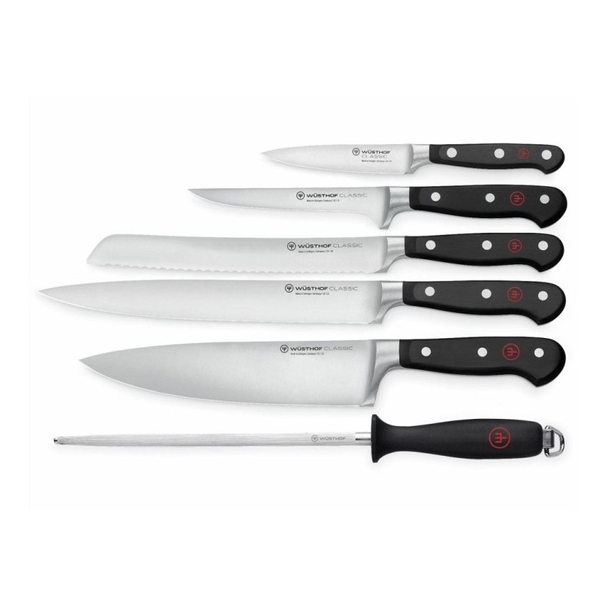 Wüsthof - Set of kitchen knives CLASSIC 6 pcs black
