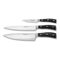 Wüsthof - Set of kitchen knives CLASSIC IKON 3 pcs black