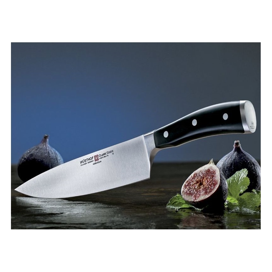 Wüsthof - Set of kitchen knives CLASSIC IKON 3 pcs black