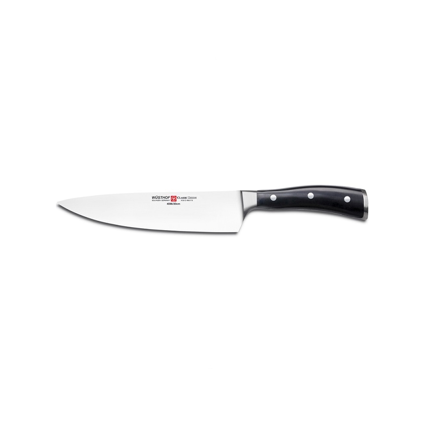 Wüsthof - Set of kitchen knives CLASSIC IKON 3 pcs black