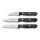 Wüsthof - Set of kitchen knives for vegetables GOURMET 3 pcs black