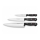 Wüsthof - Set of kitchen knives GOURMET 3 pcs black