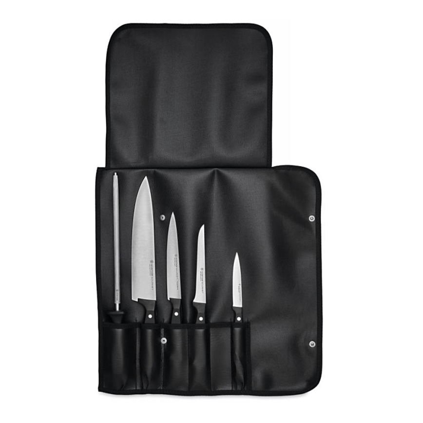 Wüsthof - Set of kitchen knives GOURMET 6 pcs black