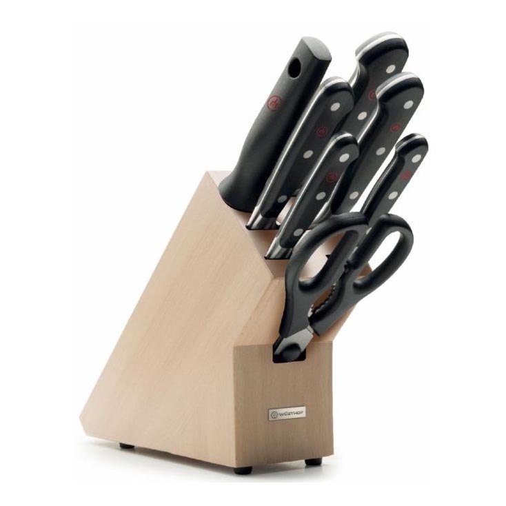 Wüsthof - Set of kitchen knives in a stand CLASSIC 8 pcs ash/beige