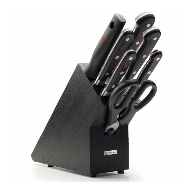 Wüsthof - Set of kitchen knives in a stand CLASSIC 8 pcs ash/black