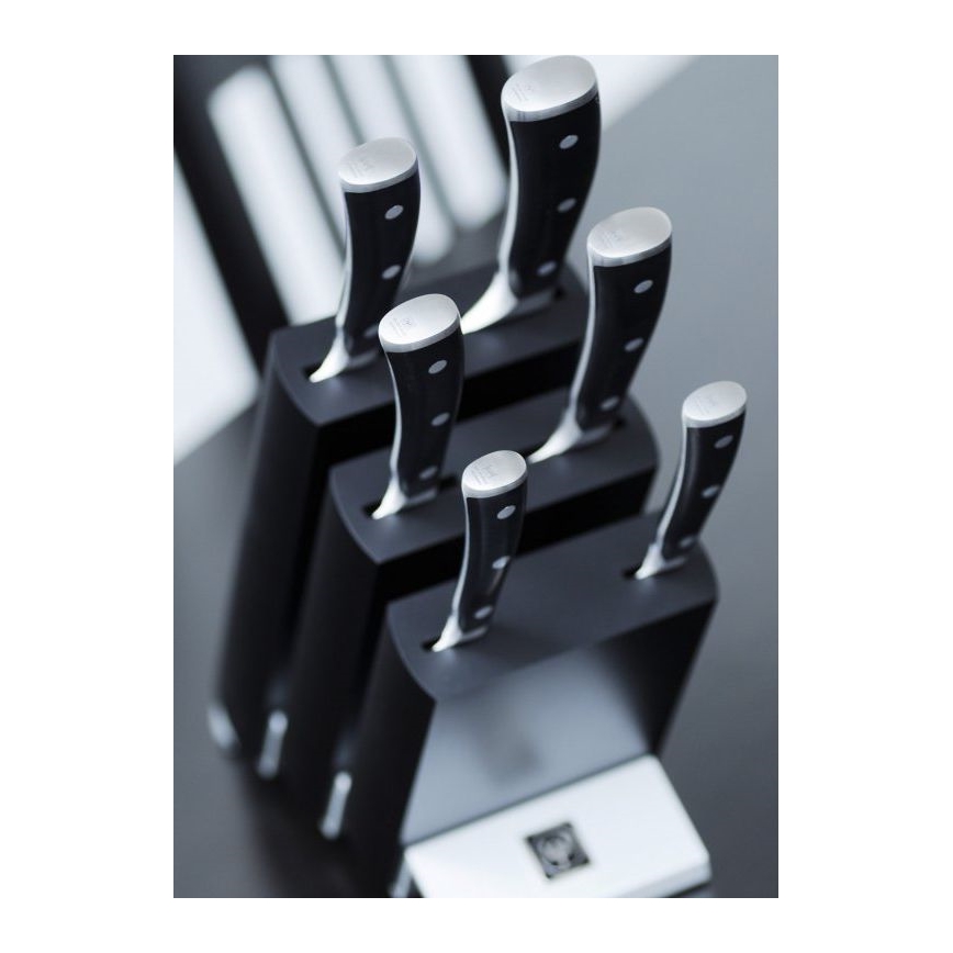 Wüsthof - Set of kitchen knives in a stand CLASSIC IKON 7 pcs ash/black