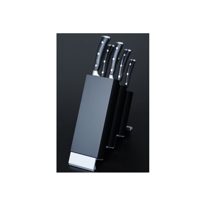 Wüsthof - Set of kitchen knives in a stand CLASSIC IKON 7 pcs ash/black