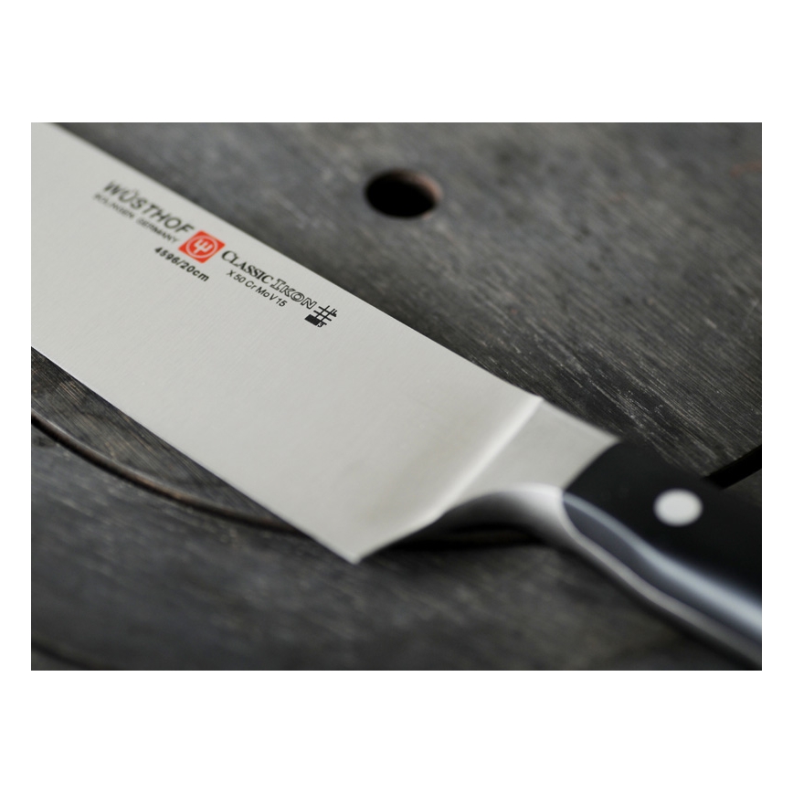Wüsthof - Set of kitchen knives in a stand CLASSIC IKON 7 pcs ash/black