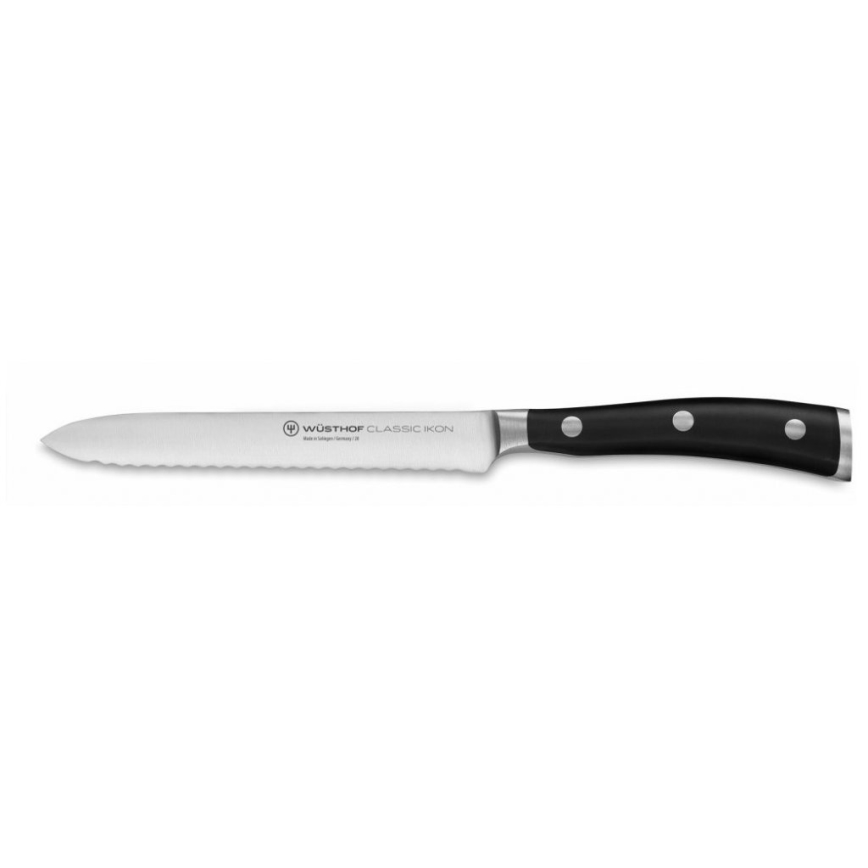 Wüsthof - Set of kitchen knives in a stand CLASSIC IKON 7 pcs ash/black