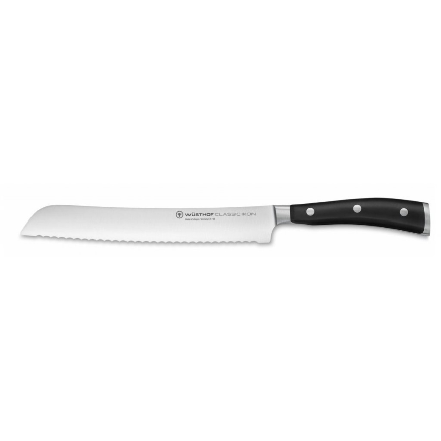 Wüsthof - Set of kitchen knives in a stand CLASSIC IKON 7 pcs ash/black