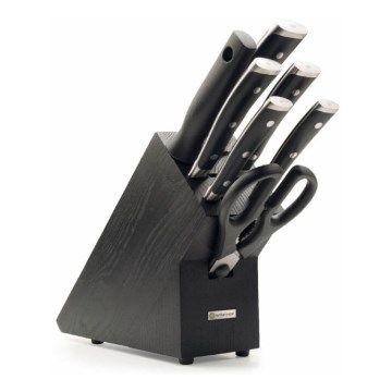 Wüsthof - Set of kitchen knives in a stand CLASSIC IKON 8 pcs ash/black