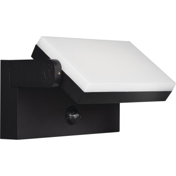 XERTO LED 20W Outdoor Wall Light with Motion and Dusk Sensor, 230V, 3000/4000/6500K, IP44, Black