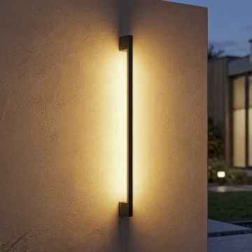 YALTE LED Outdoor Wall Light, 12W/230V, 3000/4000/6500K, 123 cm, IP54, Black