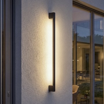 YALTE LED Outdoor Wall Light, 8.5W, 230V, 3000/4000/6500K, 93 cm, IP54, Black