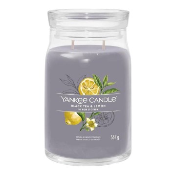 Yankee Candle - Scented candle BLACK TEA & LEMON large 567g 60-90 hours