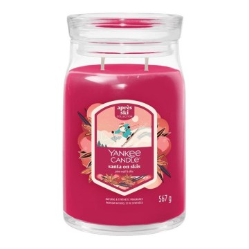 Yankee Candle - Scented Candle SANTA ON SKIS large 567g 60-90 hours