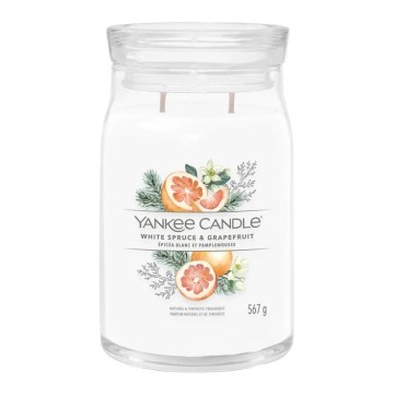 Yankee Candle - Scented Candle WHITE SPRUCE & GRAPEFRUIT Large 567g 60-90 hours