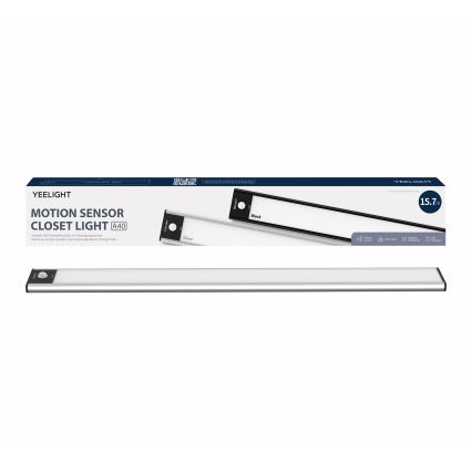 Yeelight - LED Dimmable rechargeable furniture lighting with sensor LED/2,3W/1500 mAh 4000K 40 cm silver
