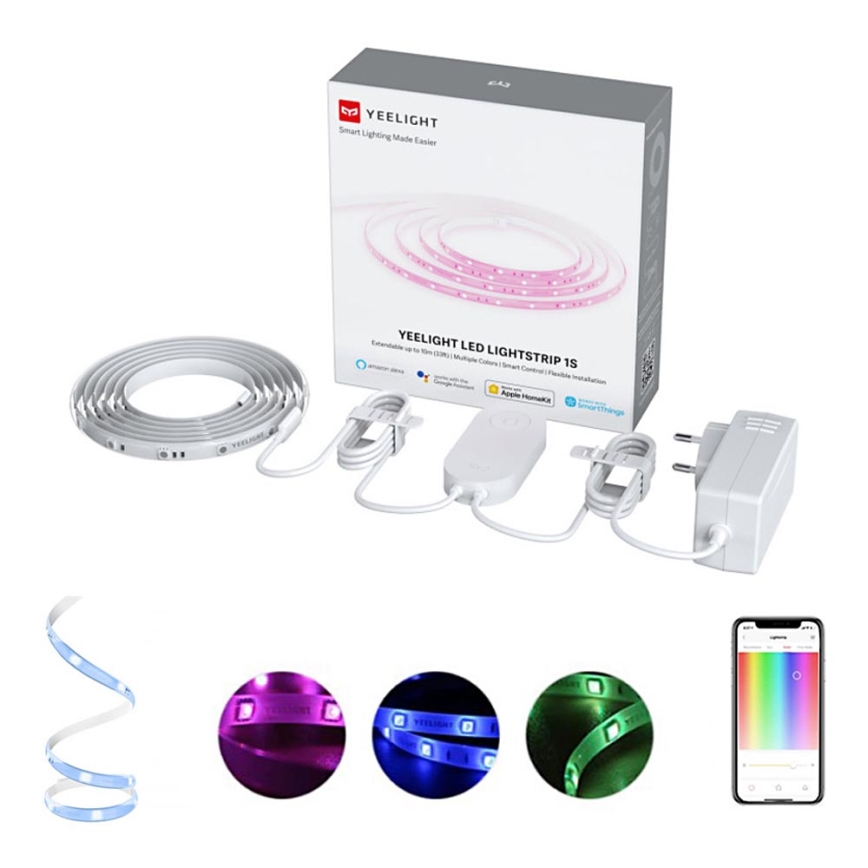 Yeelight - LED RGB Dimmable strip LED/7,5W/230V Wi-Fi 2 m