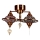 YENI flush mount chandelier 2xE27/40W/230V bronze