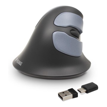 Yenkee - Ergonomic mouse 1000/1600 DPI 1xAA black