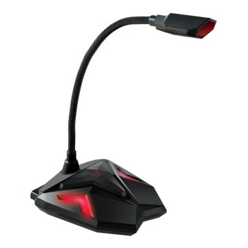 Yenkee - LED Gaming USB microphone 5V black/red