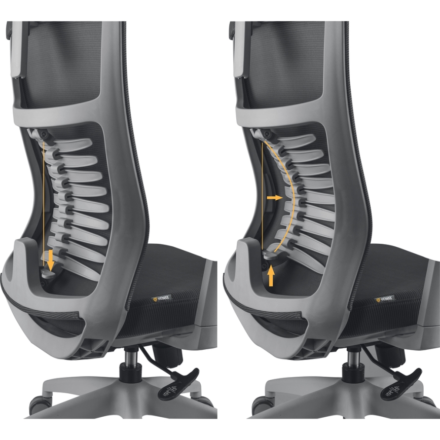 Yenkee - Office chair black/grey
