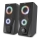 Yenkee - USB Speakers with RGB backlighting 6W/5V black