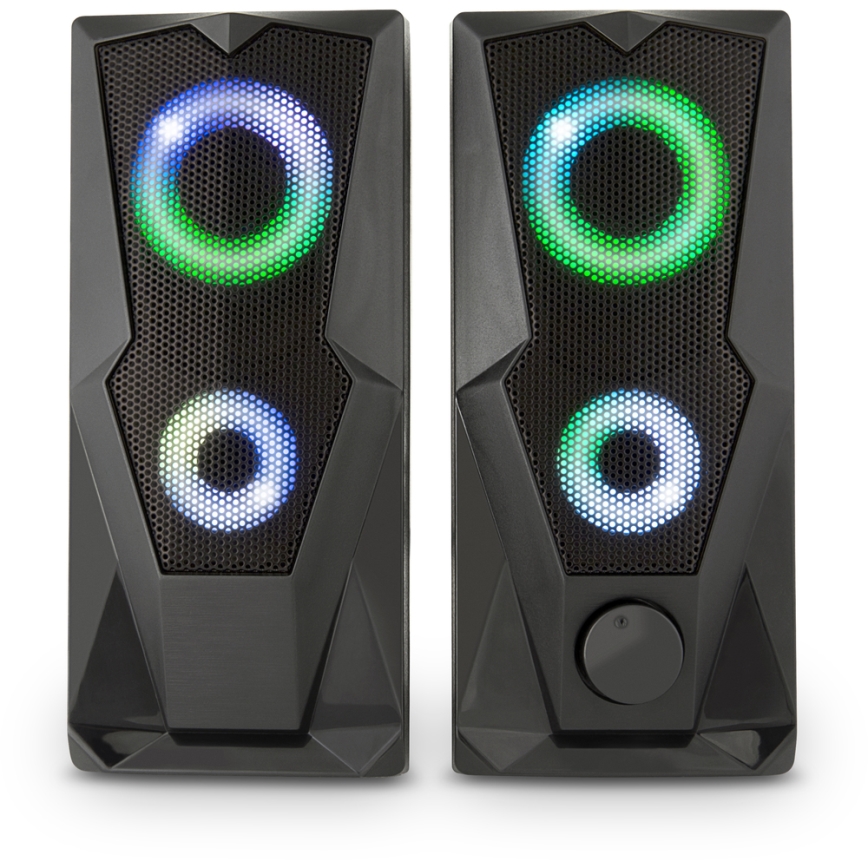 Yenkee - USB Speakers with RGB backlighting 6W/5V black