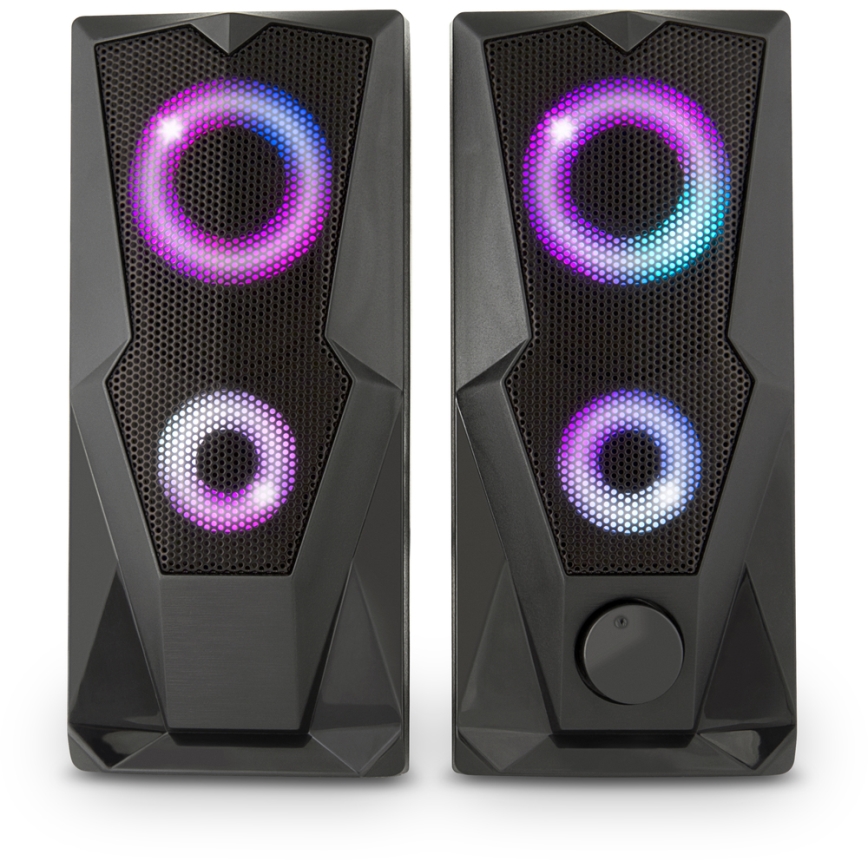 Yenkee - USB Speakers with RGB backlighting 6W/5V black