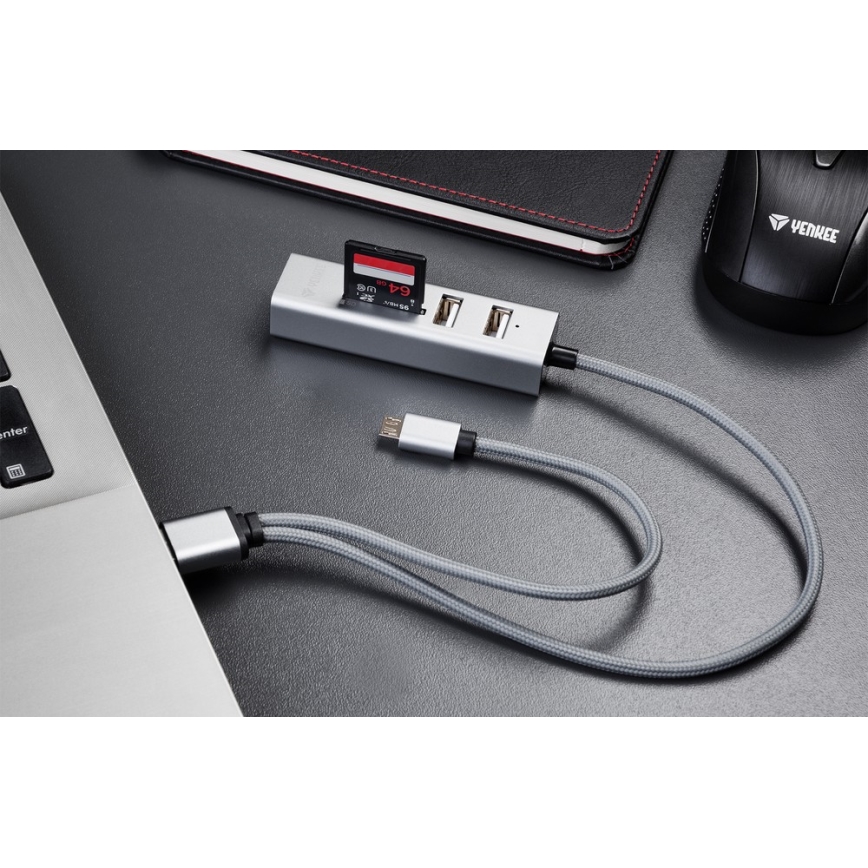 Yenkee - USB Splitter 2.0 and OTG and card reader