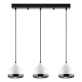 YILDO Cable Pendant Light 3xE27/40W/230V White/Black
