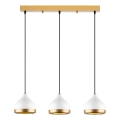 YILDO pendant lamp 3xE27/40W/230V white/gold
