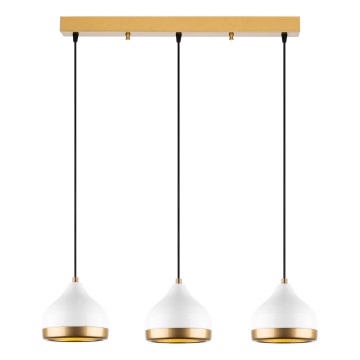 YILDO pendant lamp 3xE27/40W/230V white/gold